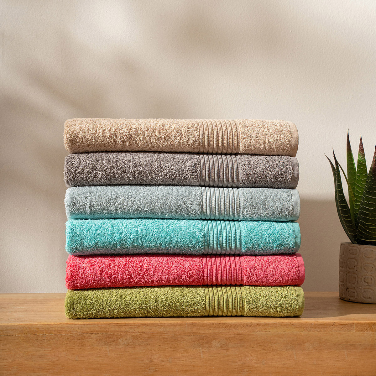 1Pc Bath Towel 100% Cotton Jeneth Pink