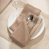 6 Pcs Napkin Set Beige Soft & Durable Elysian
