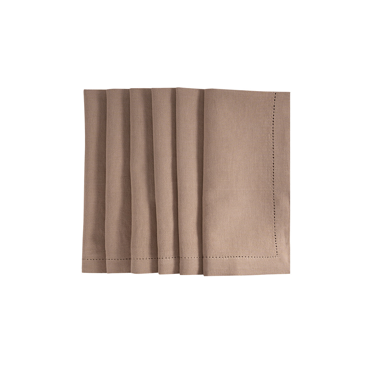 6 Pcs Napkin Set Beige Soft & Durable Elysian