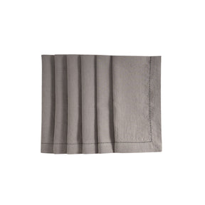 6 Pcs Napkin Set Graphite Soft & Durable Elysian