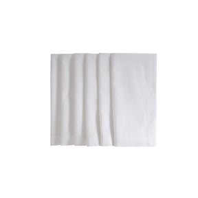 6 Pcs Napkin Set White Soft & Durable Maison