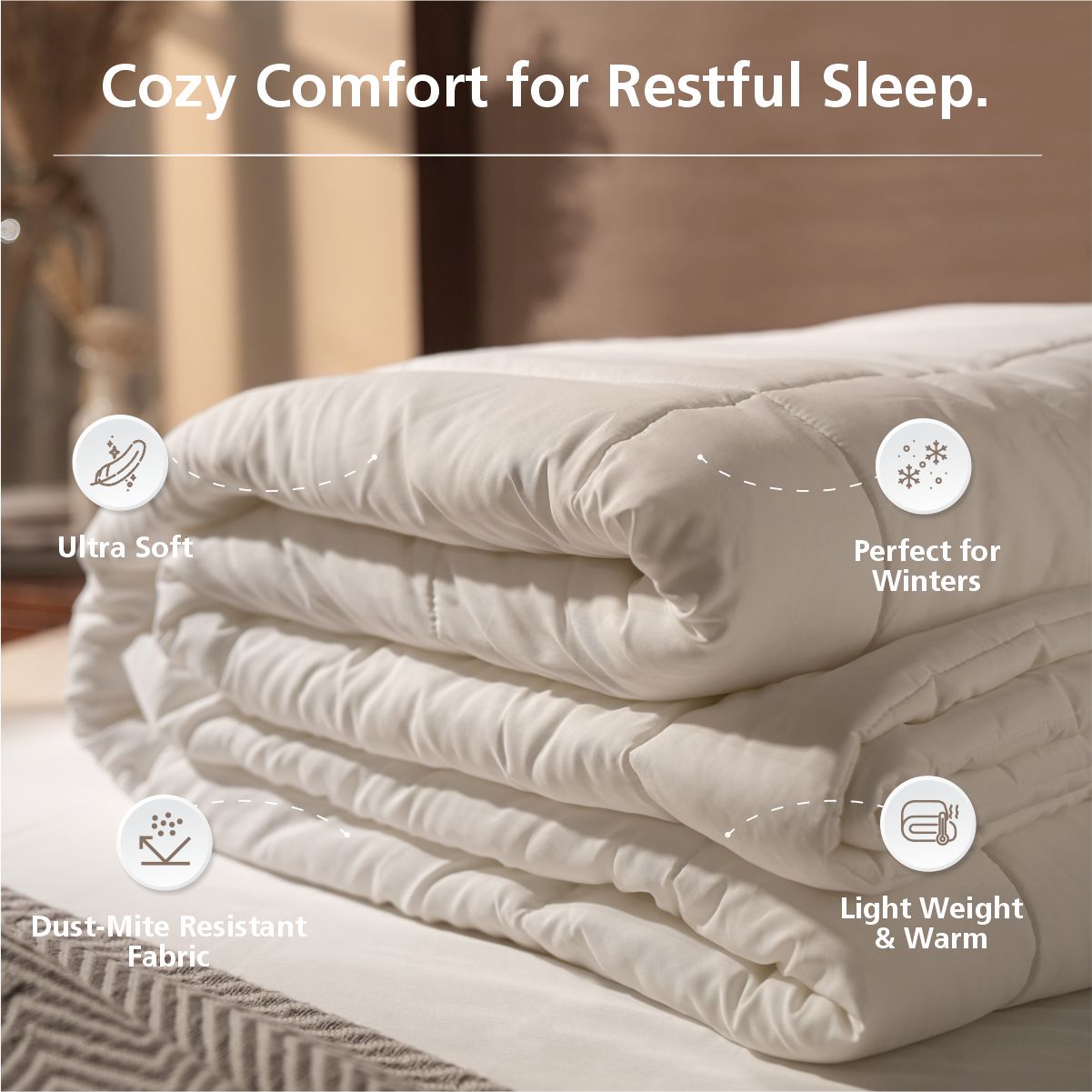 Aderyn Warm Yet Light Extreme Winter Ultra Soft & Plush Duvet Insert/Quilt