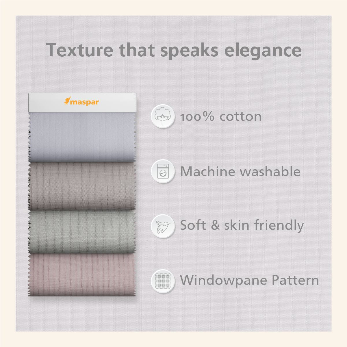 Aurelius Self Jacquard 100% Cotton Grey Bed Sheet with Pillow Case