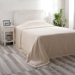 Jessica 100% Cotton Solid Woven Super Soft Simply Taupe Bed Cover/Blanket