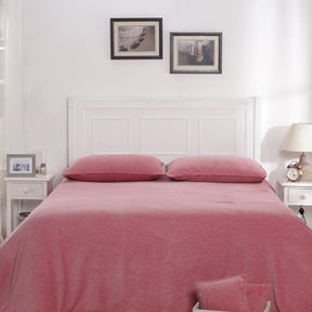 Charlotte Woven Pink Blossom/ Elephant Skin Bed Cover/Blanket