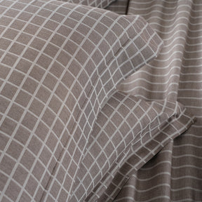 Bliss Reversible Made With Egyptian Cotton Ultra Soft Brown Bed Sheet