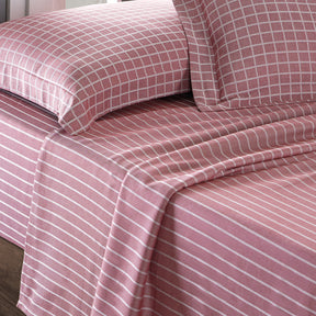 Bliss Reversible Made With Egyptian Cotton Ultra Soft Red Bed Sheet