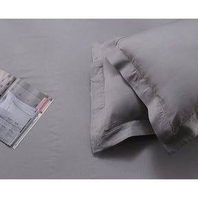 Clemonte Self Jacquard 100% Cotton Wild Dove Bed Sheet