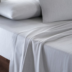 Emmie Made With Egyptian Cotton Ultra Soft Grey Bed Sheet with Pillow Case