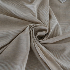 Rhythmic Stripe Reversible Made With Egyptian Cotton Ultra Soft Chinchilla/White Bed Sheet Set