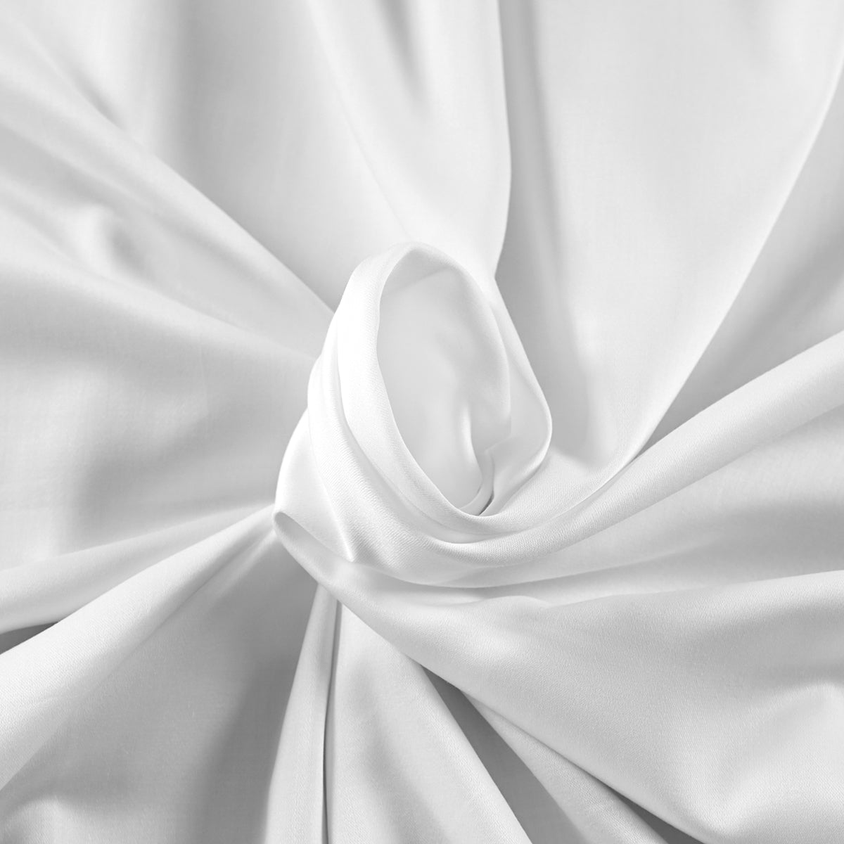 Viola Plain 100% Cotton Sateen White Bed Sheet