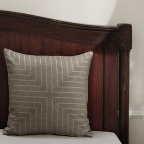 Adore Made With Egyptian Cotton Check And Stripes Cushion Cover