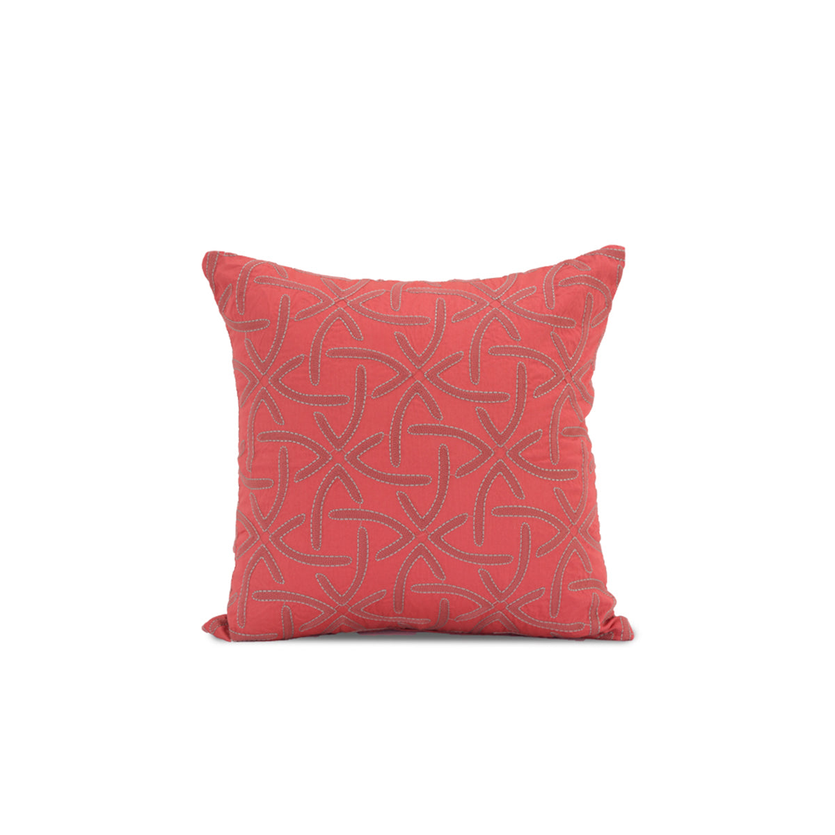 Ambler Embroidery Red Medium 45X45 Cm Embroidery Machine Cushion Cover
