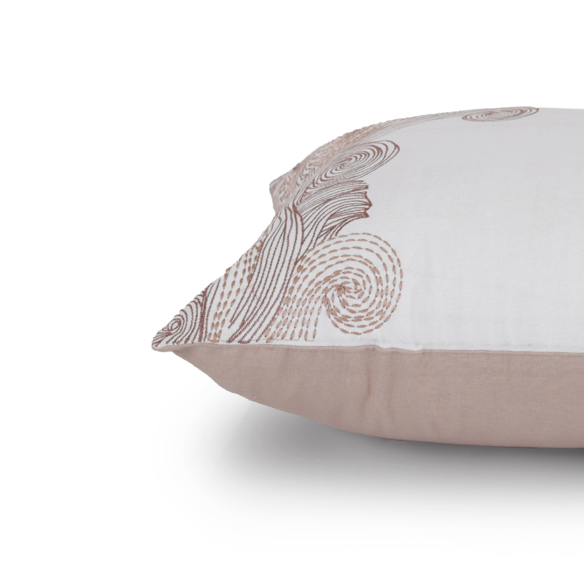 Curve Embroidered Cushion Cover
