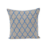 Maspar Chain Stitch Gypsy Lock Cushion Cover Blue