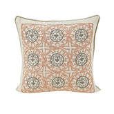 Maspar Chain Stitch Made Line Cushion Cover Pink