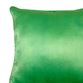 Maspar Solid Polyester Satin Cushion Cover Green