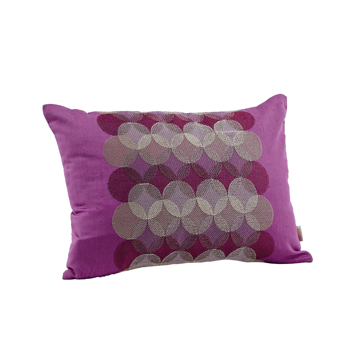 Maspar Machine Embroidery Spot Light Cushion Cover Purple