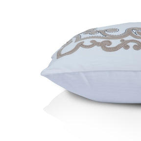 Tendril Embroidery Neutral Medium 50x50 Cm Embroidery Machine Cushion Cover