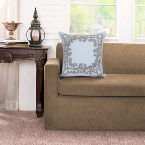 Tendril Embroidery Neutral Medium 50x50 Cm Embroidery Machine Cushion Cover