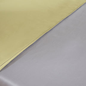 Hannah Percale 100% Cotton Reversible Easy Care Wild Dove/Silk Green Duvet Cover with Pillow Case