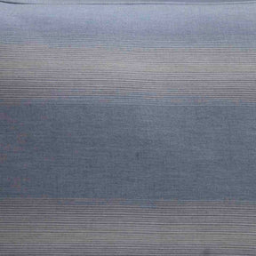 Rhythmic Stripe Reversible Made With Egyptian Cotton Ultra Soft Classic Blue/Grey Marble Duvet Cover with Pillow Case