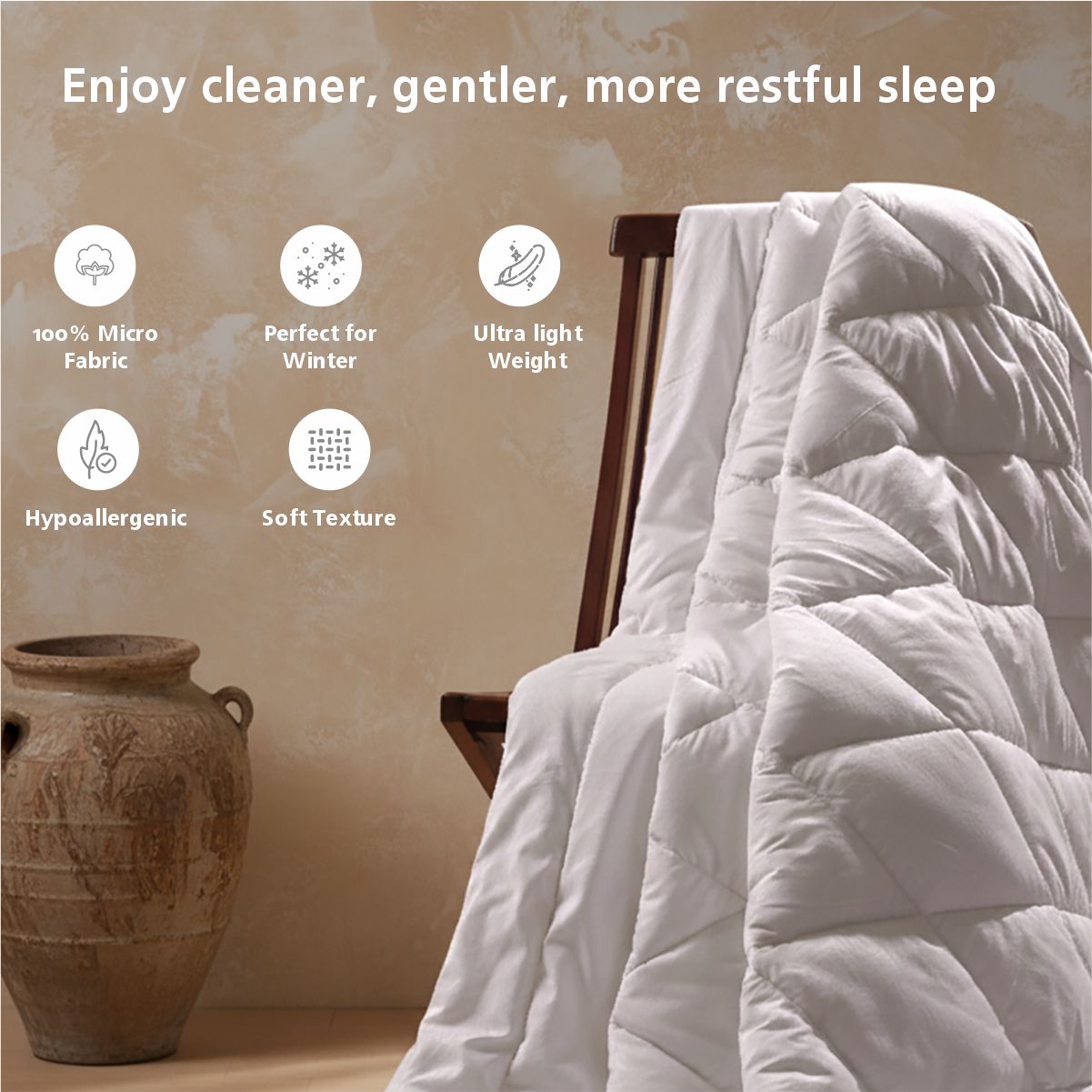 Diona Embossed Fabric Winter Light Weight Super Soft & Plush Duvet Insert/Quilt