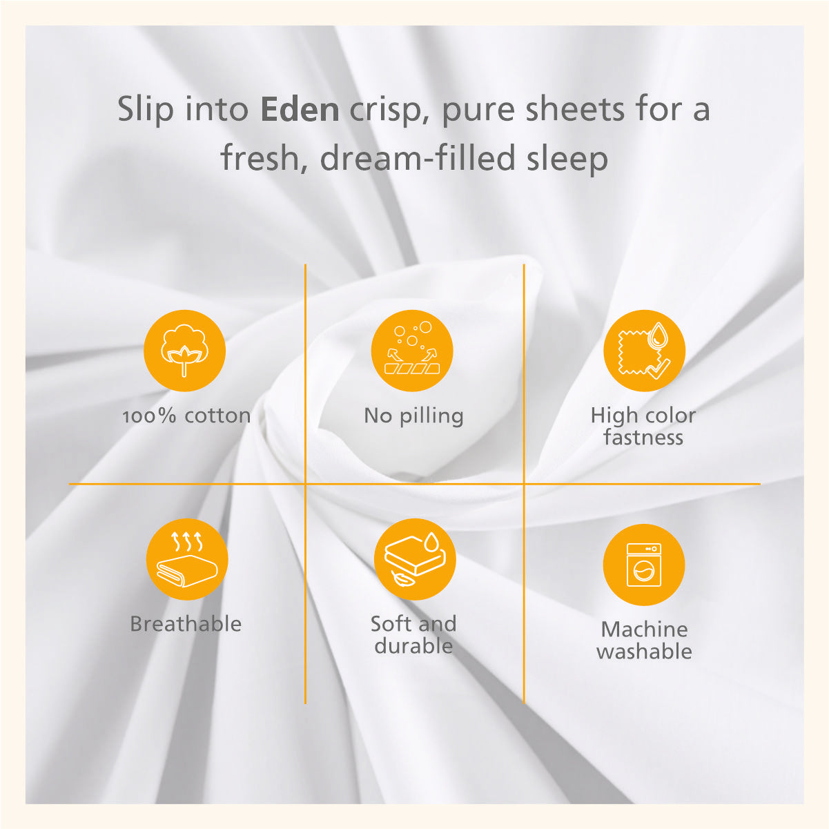 Eden Crisp & Light Weight 100% Cotton Solid Blue Bed Sheet with Pillow Case