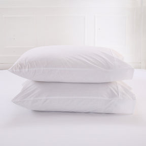 Slumber Plain Easy Care Percale 100% Cotton White Fitted Sheet