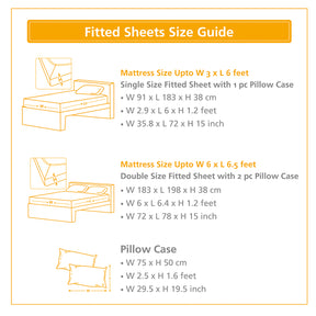 Slumber Plain Easy Care Percale 100% Cotton Nomad Fitted Sheet
