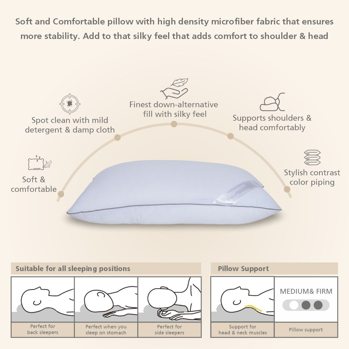 Filina Super Soft and Lofty Pillow