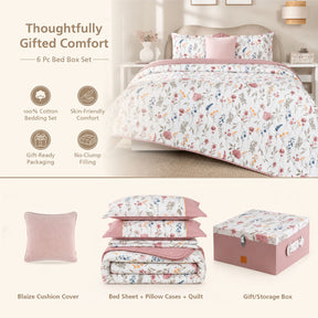 Bed Box Set 6 Pcs Set Rosellea Heritage Garden Old Rose