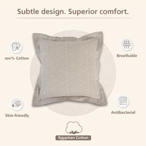 Inner City Made With Egyption Cotton Ultra Soft Grey Cushion Cover