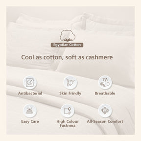 Inner City 100% Natural Cotton Filling Light Weight Winter Quilt / Quilted Bed Cover Grey