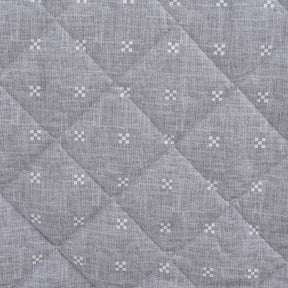 Hermosa Botanic Bloom Artisanal Aura Quilt Grey