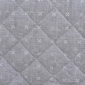 Hermosa Botanic Bloom Artisanal Aura 4Pcs Grey Quilt Set