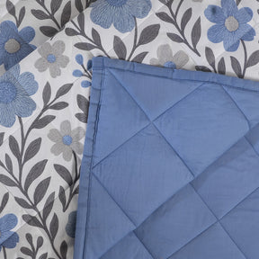 Hermosa Botanic Bloom Bloomscape Quilt Dusty Blue