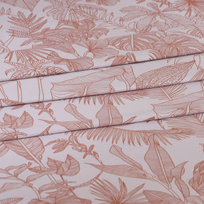 Hermosa Botanic Bloom Verlina 100% Cotton Printed Bedsheet with Pillow Case Rust