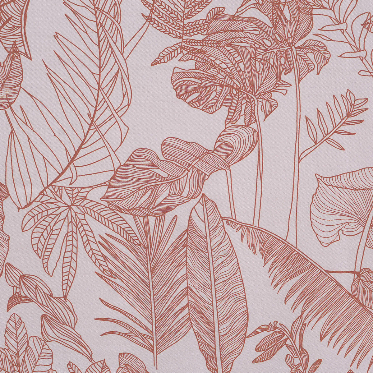 Hermosa Botanic Bloom Verlina 100% Cotton Printed Bedsheet with Pillow Case Rust