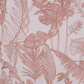 Hermosa Botanic Bloom Verlina 100% Cotton Printed Bedsheet with Pillow Case Rust