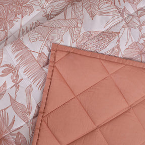 Hermosa Botanic Bloom Verlina 4Pcs Rust Quilt Set