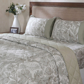 Hermosa Botanic Bloom Verlina Quilt Green