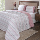 Hermosa Botanic Bloom Wovelle Quilt Ash Rose