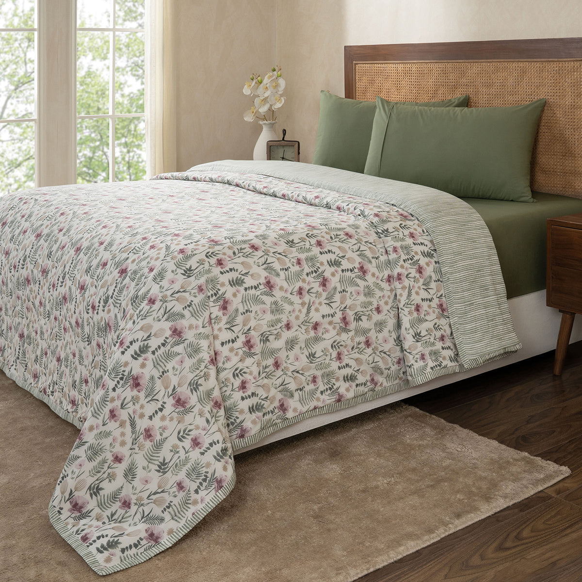 Florian Soft Texrure 100% Cotton Pink Dohar