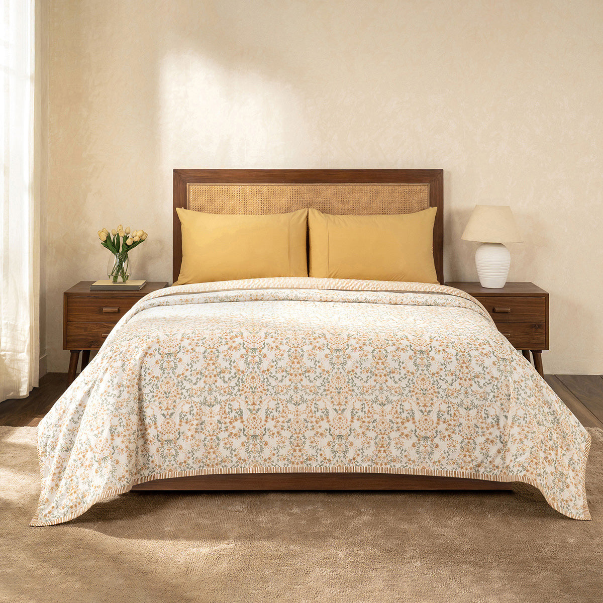 Marigold Soft Texrure 100% Cotton Yellow Dohar