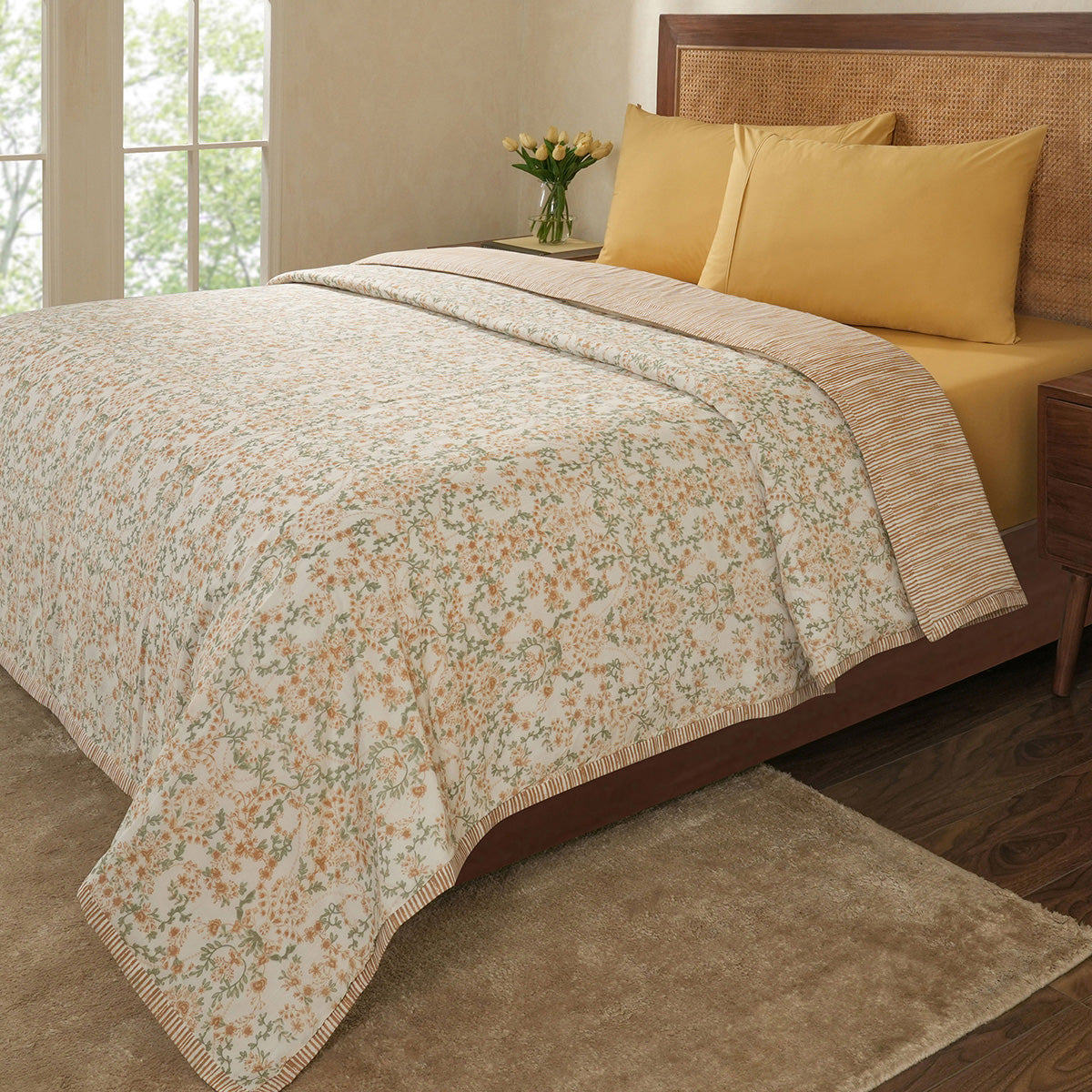 Marigold Soft Texrure 100% Cotton Yellow Dohar