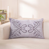 Ornamental Elegance Aurelian Cushion Cover Purple
