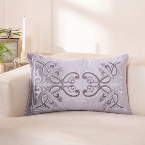 Ornamental Elegance Aurelian Cushion Cover Purple