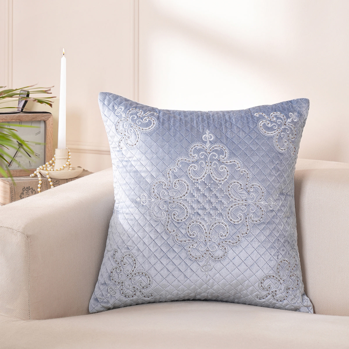 Ornamental Elegance Amelie Cushion Cover Blue