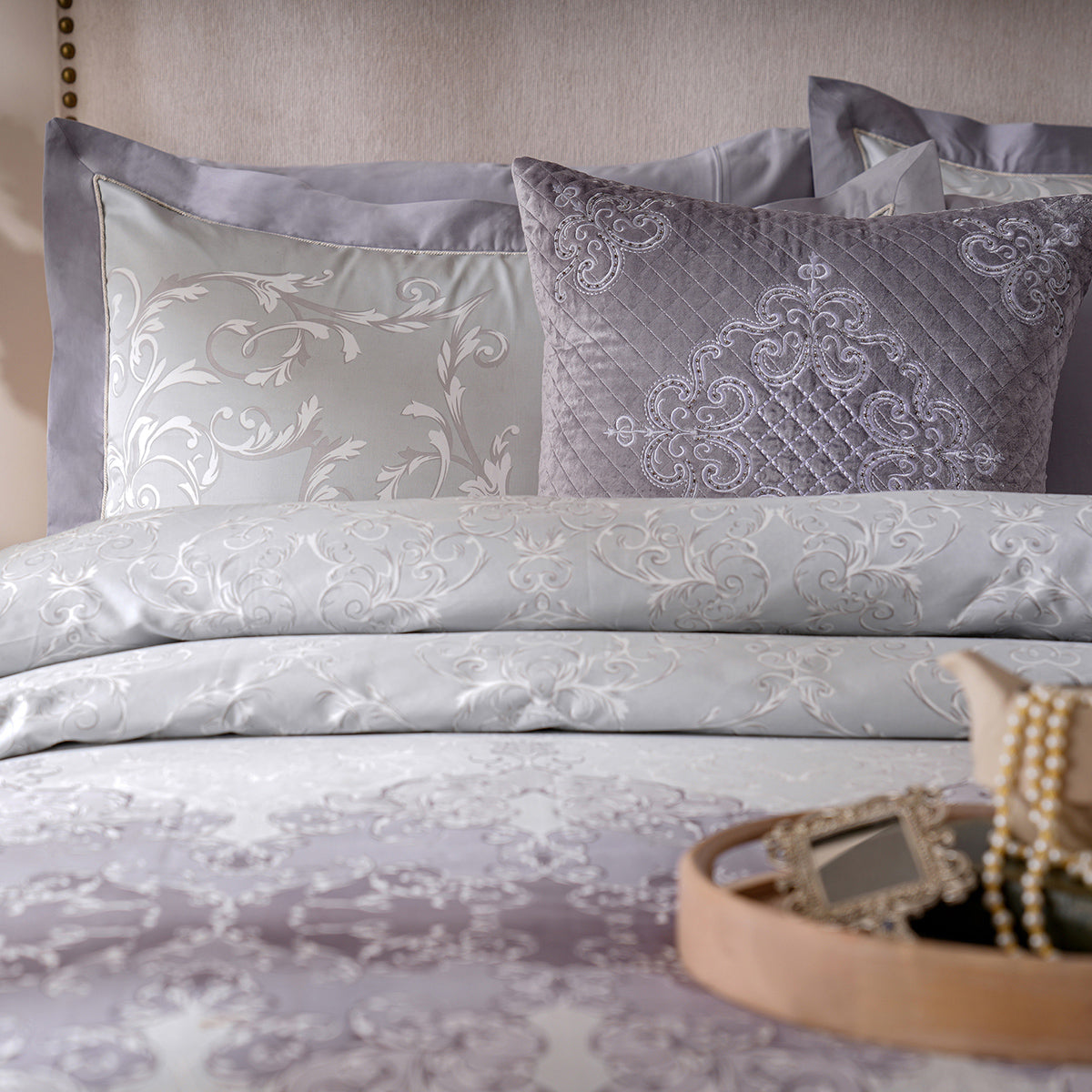 Ornamental Elegance Coronet 8Pcs Duvet Cover Set Purple